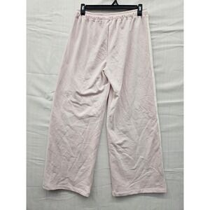 Universal Thread Pink Wide Leg Sweatpants Side Stripe Drawstring Pajama Pants M